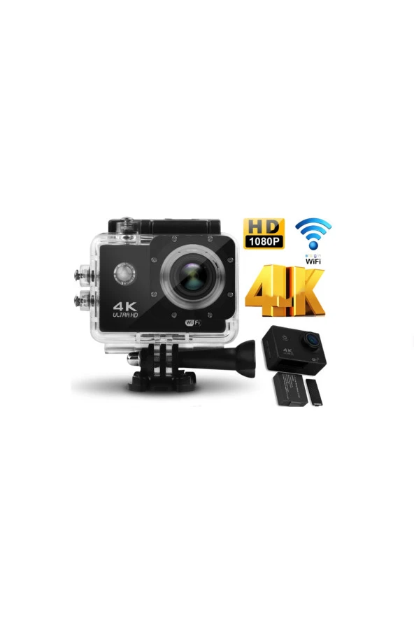 4K Ultra Hd 170 Derece Wifi Li Aksiyon Kamera ürün görseli 1
