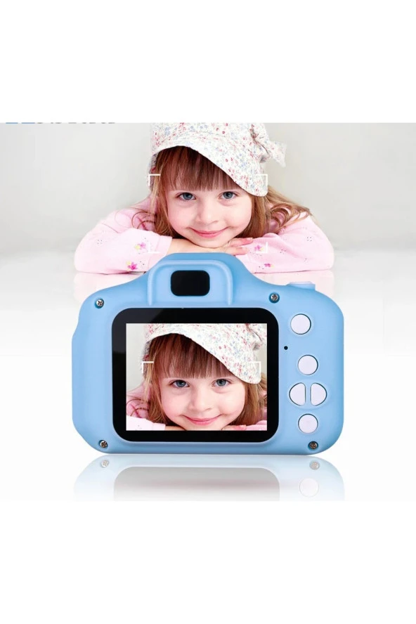 Mini 1080p Hd Kamera Çocuklar Için Dijital Fotoğraf Makinesi 5 Adet Oyunlu 16 GB SD Kart Hediyeli ürün görseli 1