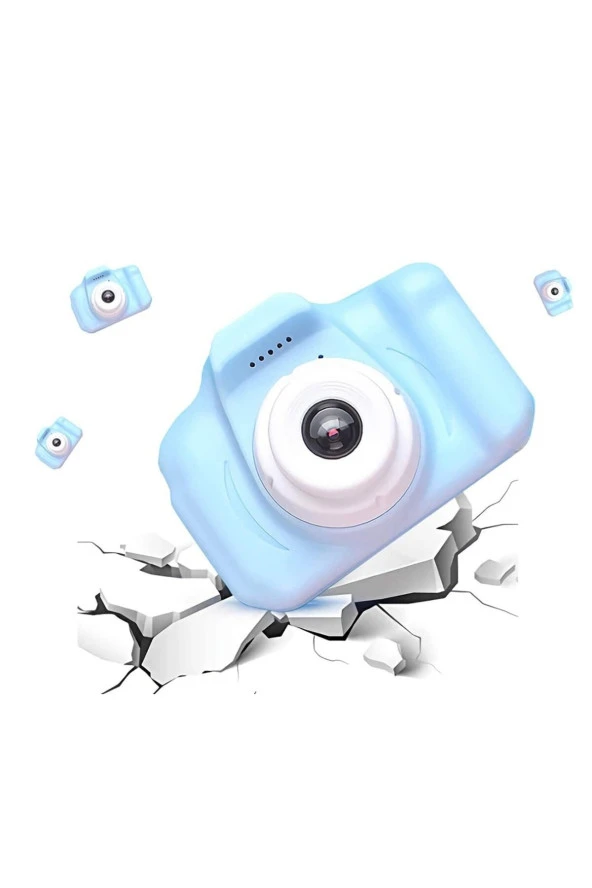 Mini 1080p Hd Kamera Çocuklar Için Dijital Fotoğraf Makinesi 5 Adet Oyunlu 4 GB SD Kart Hediyeli ürün görseli 1