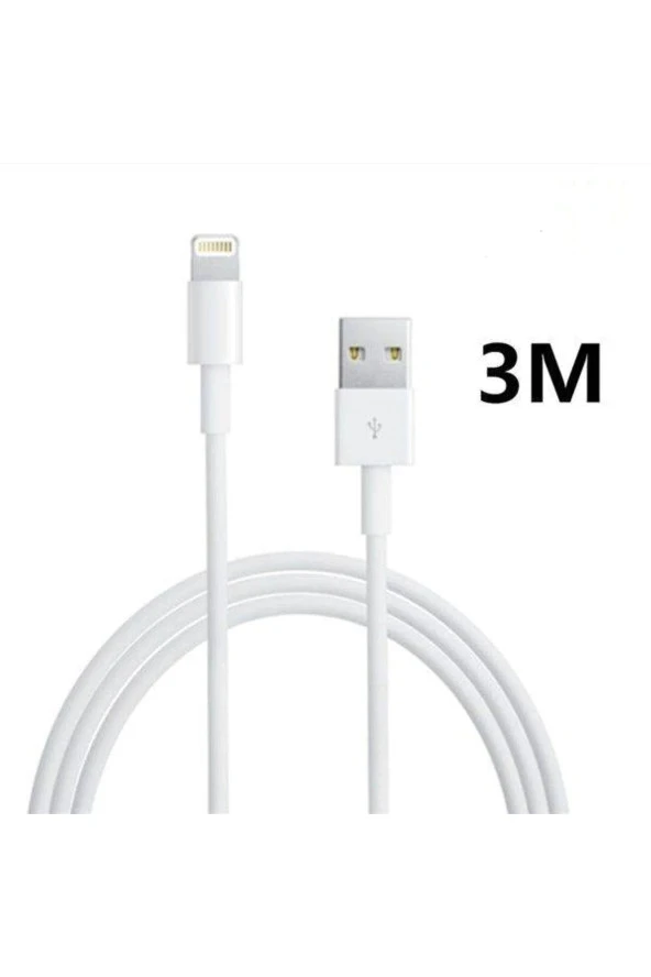 3 Metre Micro Typ-c Ligtning USB Şarj Kablosu. Tüm Android Ve İOS Cihazlara Uyumlu Şarj Kablosu ürün görseli 1