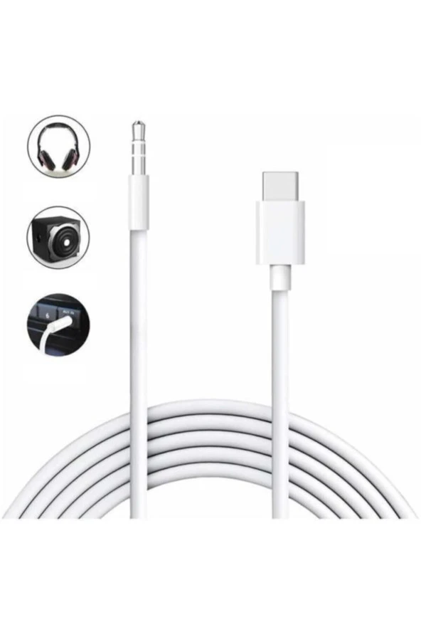 Samsung Xiaomi Uyumlu Aux Kablosu Typ-c To 3.5mm Jack Aux Kablo ürün görseli 1