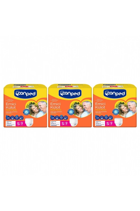 Canped Emici Külot Küçük (S) 27 Adet Hasta Bezi 50-90 cm ürün görseli 1