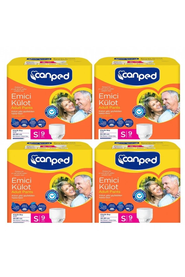 Canped Emici Külot Küçük (S) 36 Adet Hasta Bezi 50-90 cm ürün görseli 1