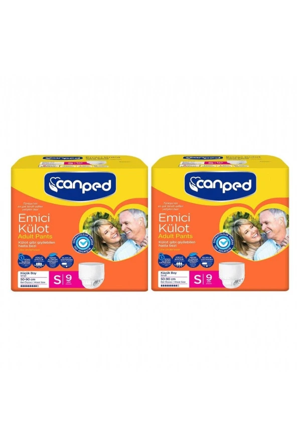 Canped Emici Külot Küçük (S) 18 Adet Hasta Bezi 50-90 cm ürün görseli 1