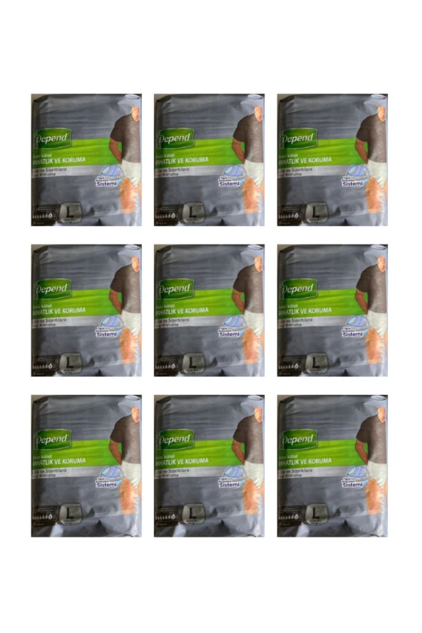Depend Emici Külot Büyük Boy 10 Lu Erkek Large 90 Adet ürün görseli 1