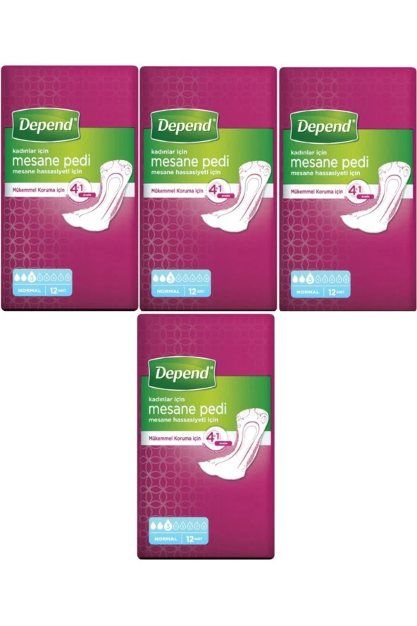 Depend Kadın Mesane Pedi Normal 48 Adet ürün görseli 1