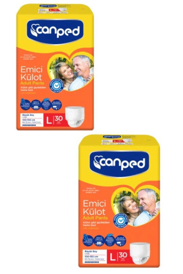 Canped EMİCİ KÜLOT L 60'LI ( 2 PAKET) ürün görseli 1