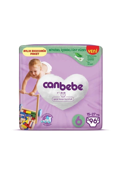 Canbebe Bebek Bezi Fırsat Paketi 6 Beden Xl (15-27 KG) 32 Li X 3 Adet ürün görseli 1