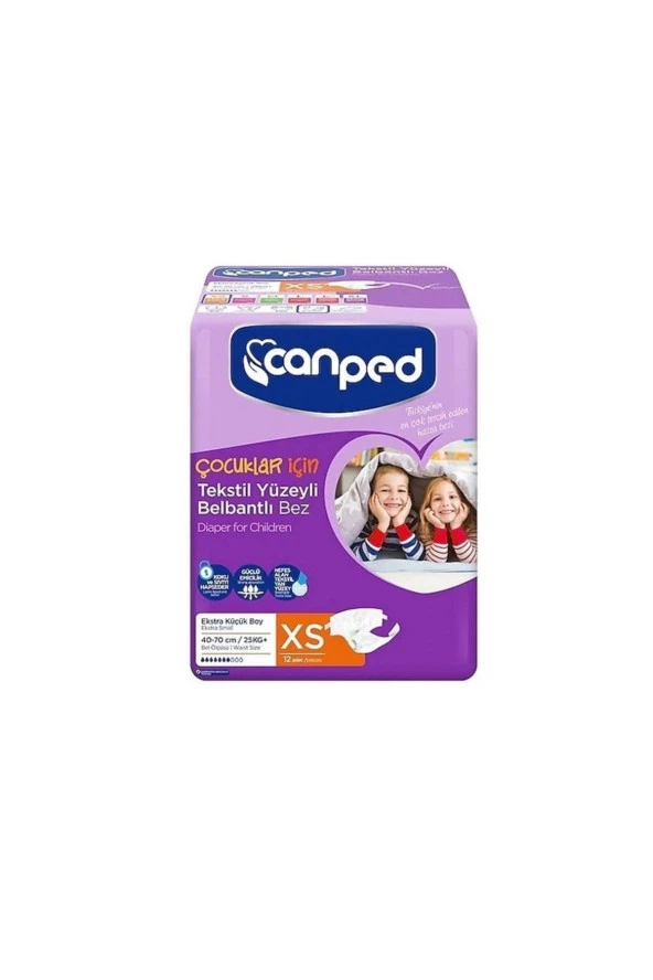 Canped Hasta Bezi Coçuklar Için Xs 12 Li Belbantlı 8690742310615 ürün görseli 1