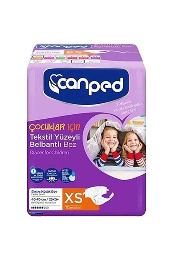 Canped Belbantlı Xs Çocuk 12 Li Hasta Bezi ürün görseli 1