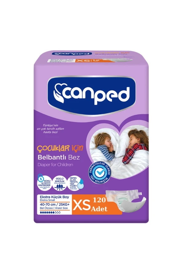 Canped Belbantlı Tekstil Hasta Bezi Ekstra Küçük (xs) 120 Adet ürün görseli 1