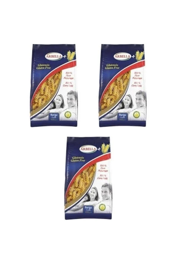 Arbella Glutensiz Burgu Makarna 400 Gr X 3 Adet ürün görseli 1