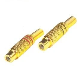 Swat F0005 Kırmızı Siyah RCA Dişi Tos Jak Fiş Metal ürün görseli 1