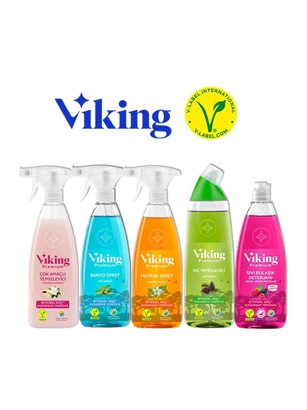 Premium 5'li (Mutfak,Banyo,Çok Amaçlı ,Wc Temizleyici,Bulaşık Deterjanı Orman Meyveleri) Paket 750 ml ürün görseli 1