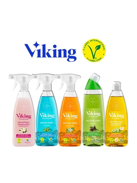Premium 5'li (Mutfak,Banyo,Çok Amaçlı ,Wc Temizleyici,Bulaşık Deterjanı Nergis&Bergamot) Paket 750 ml ürün görseli 1