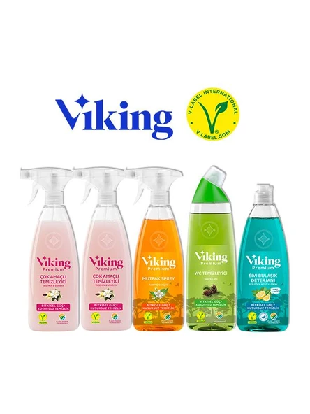 Premium 5'li (Mutfak,Banyo,Çok Amaçlıx2 ,Wc Temizleyici) Paket 750 ml ürün görseli 1