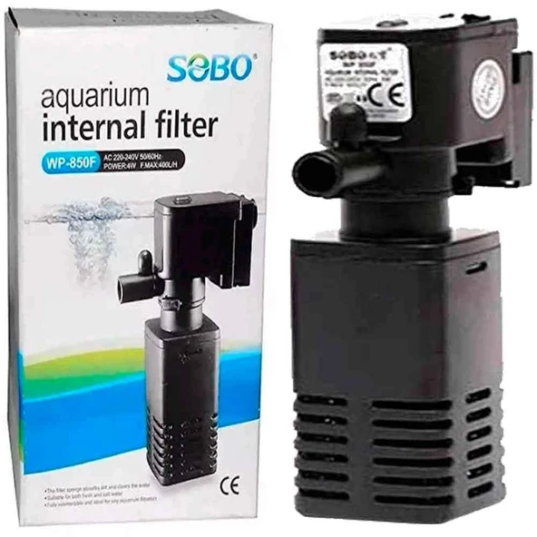 Sobo WP 850F Akvaryum İç Filtre 4 W 400 L/S ürün görseli 1