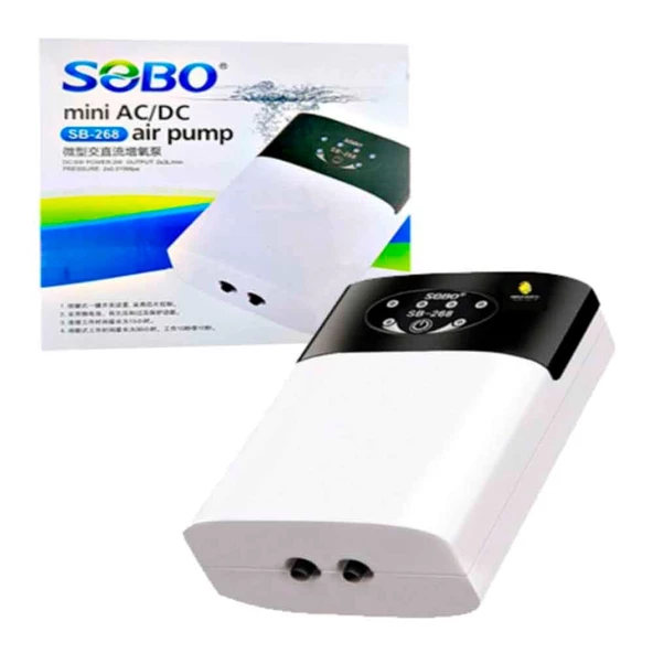 Sobo Hava Motoru Şarjlı Dijital 2W 2X3 Lt/Min ürün görseli 1