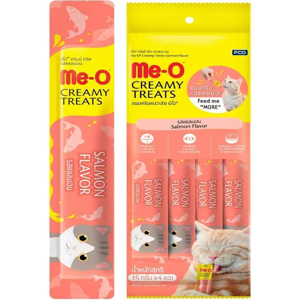 Meo Somonlu Krema Kedi Ödülü Kedi Çorbası 4x15 gr ürün görseli 1