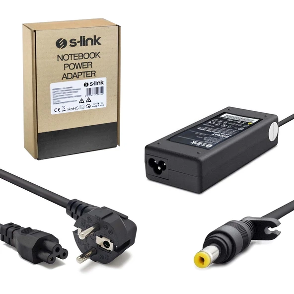 Notebook Adaptör 18.5V 3.5A 4.8X1.7Mm Hp S-Link Sl-Nba10 ürün görseli 1