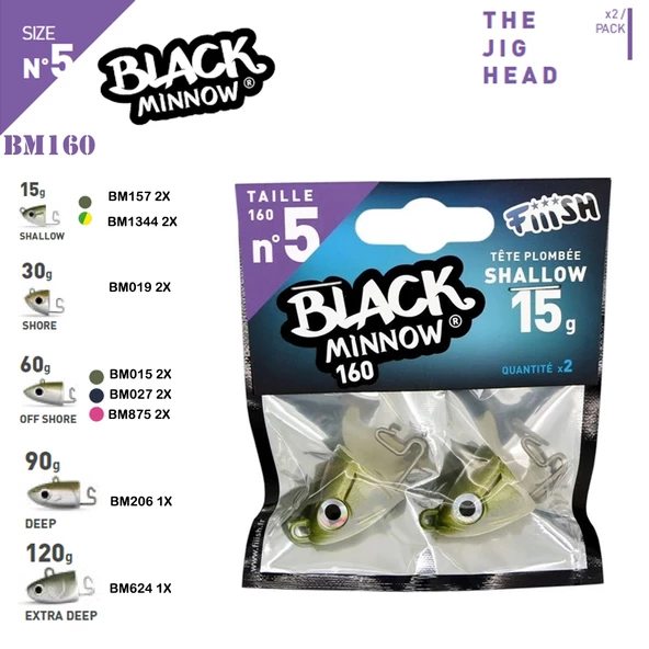 Fiiish Black Minnow BM160/5 Jig Head ürün görseli 1