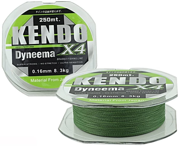 Kendo Dynema 4B Green 120m İp Misina ürün görseli 1