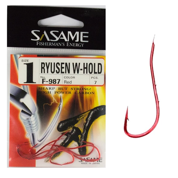 Sasame Ryusen W-Hold Red F-987 Serisi Olta İğnesi ürün görseli 1