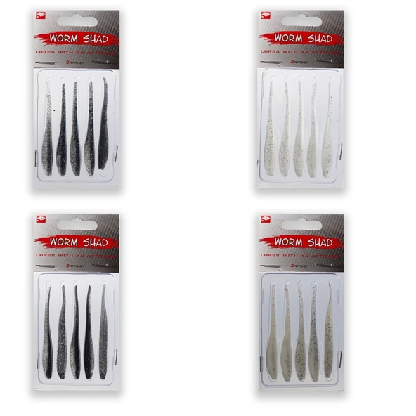 Remixon Worm Shad 7,5cm Silikon Yem - Resim 2