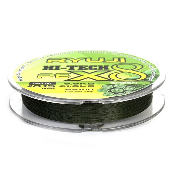 Ryuji HI-Tech PE 8B Green 150m İp Misina - Resim 3