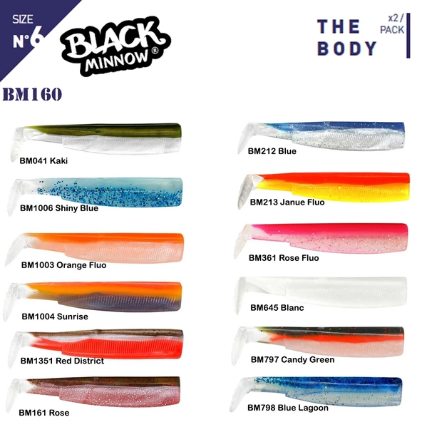 Fiiish Black Minnow BM200/6 2X Gövde Silikon Yem ürün görseli 1