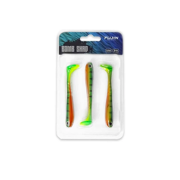 Fujin Bomb Shad 8,5cm Slikon Yem - Resim 3