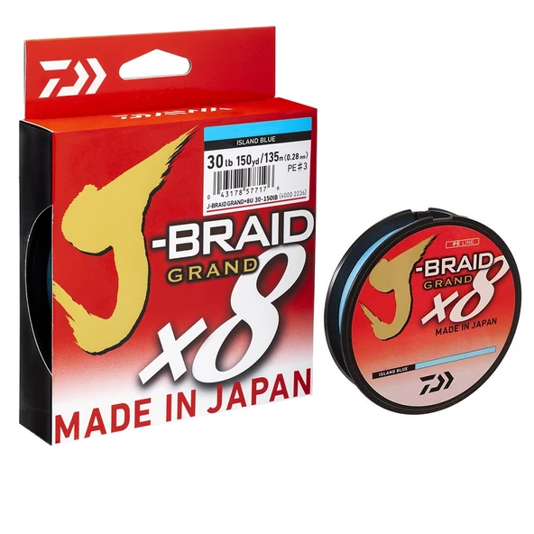 Daiwa J-Braid Grand 8B Blue 135m İp Misina ürün görseli 1