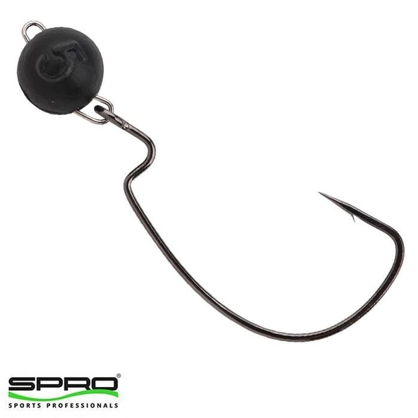 Spro Rigged Bottom #2/0 Hareketli Siyah Jig Head ürün görseli 1