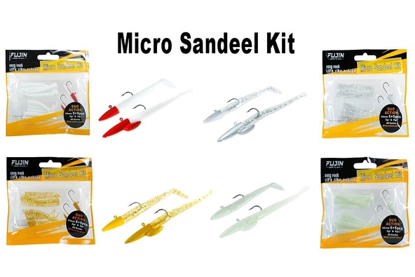 Fujin Micro Sandeel Kit Silikon Yem - Resim 2