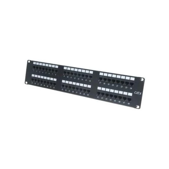 ODS  -P48UTP UTP CAT6 2U 48 PORT PATCH PANEL DOLU ürün görseli 1