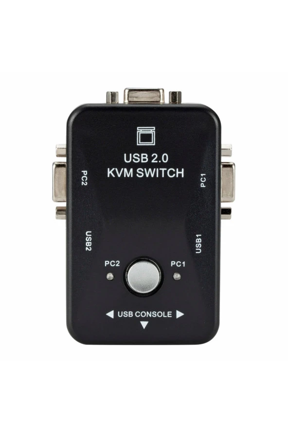 TechTic  2 Port Usb Kvm Switch Çoklayıcı 2PC Tek Monitör Kontrol 2 In 1 Out Kasa Çoklayıcı ürün görseli 1