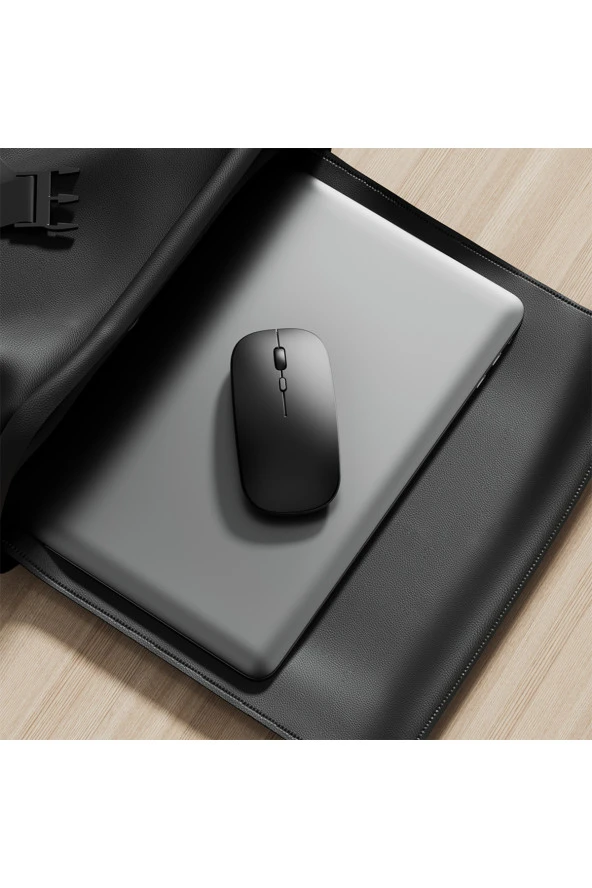 TechTic  Sessiz Wireless Bluetooth Kablosuz Mouse 800-1600DPI Ergonomik Şarjlı 2.4Ghz Fare ürün görseli 1