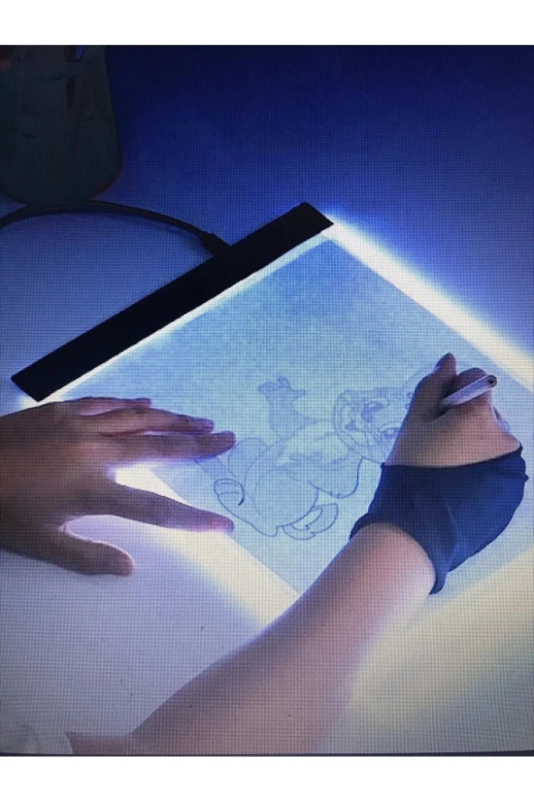 TechTic  Led Işıklı Çizim Tableti Animasyon Portre Kopyalama Panosu Dijital Grafik Pedi ürün görseli 1