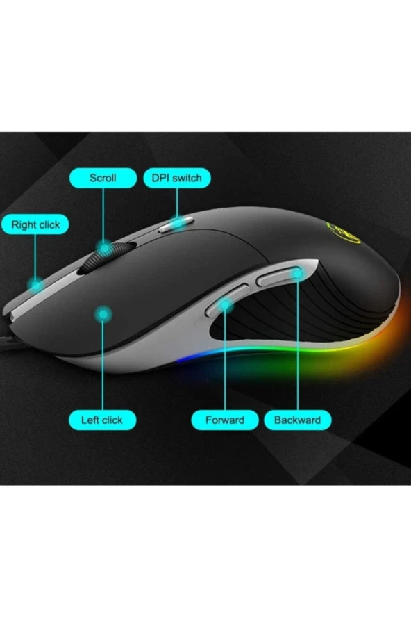 TechTic  Technom Rgb E-sport Oyuncu Mouse ürün görseli 1