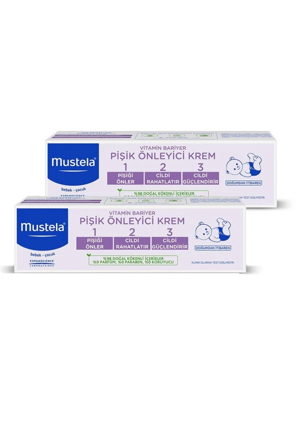 MUSTELA Vitamin Barrier Pişik Kremi 100Ml 2 Adet ürün görseli 1