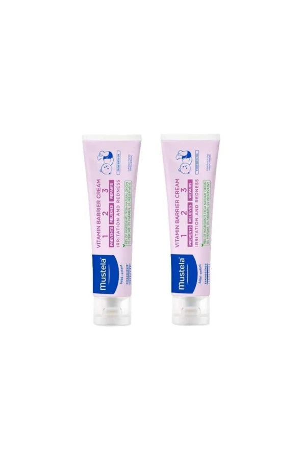 MUSTELA Vitamin Barrier Cream 1.2.3 Pişik Kremi 100 Ml X 2 Adet ürün görseli 1