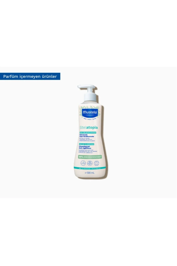 MUSTELA Stelatopia Cleansing Gel Çok Kuru Ciltler Için Şampuan 500 Ml Yeni Formül 09/2025 ürün görseli 1