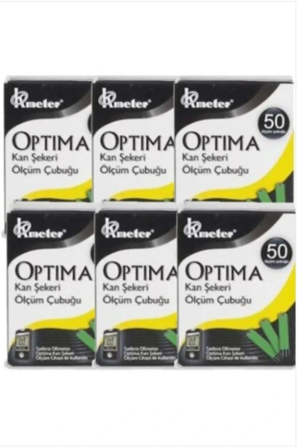 OPTİMA Seker Ölçüm Stripi (Çubuğu) 50Li X 6 Kutu ürün görseli 1
