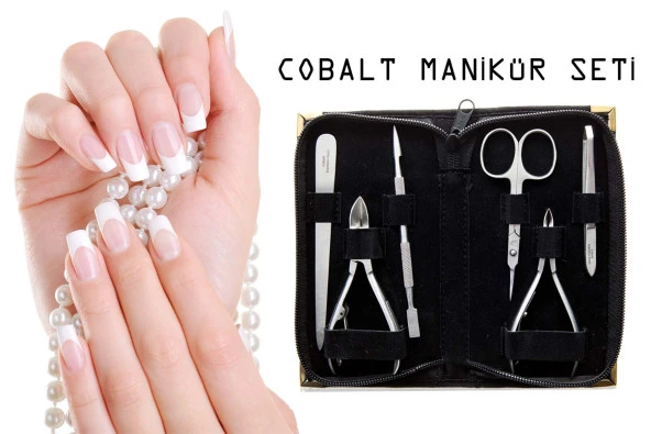 Cobalt Profesyonel Manikür & Pedikür Seti Çantalı 6 Parça ürün görseli 1