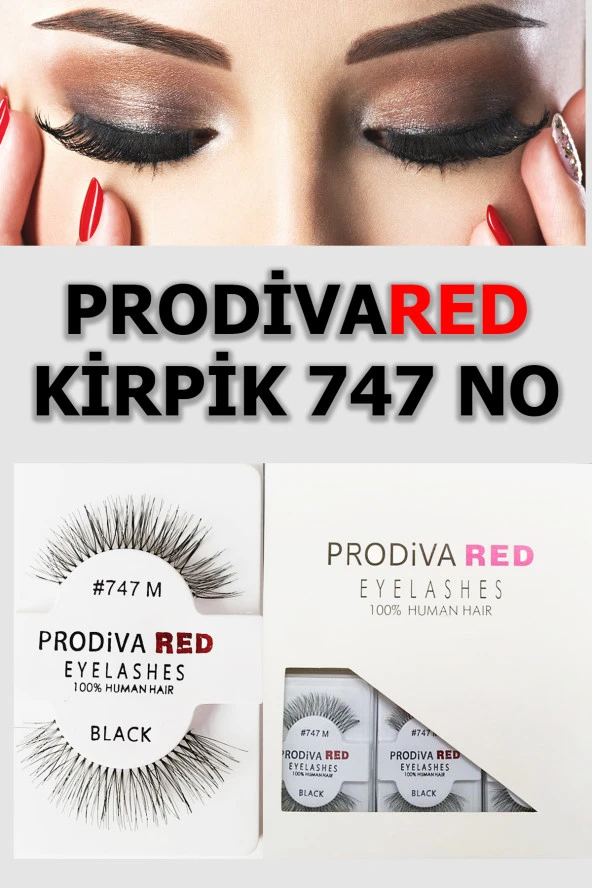 Prodiva Marka 12 Li Bütün Takma Model Kirpik 747 No ürün görseli 1