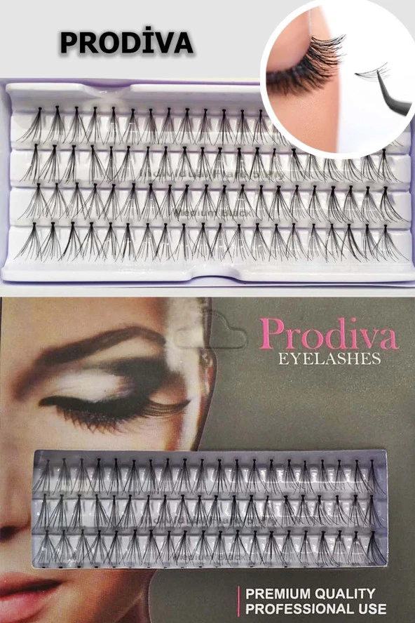 Prodiva Marka 5 Ply 80 Adet Tekli Takma Kirpik - Medıum ürün görseli 1