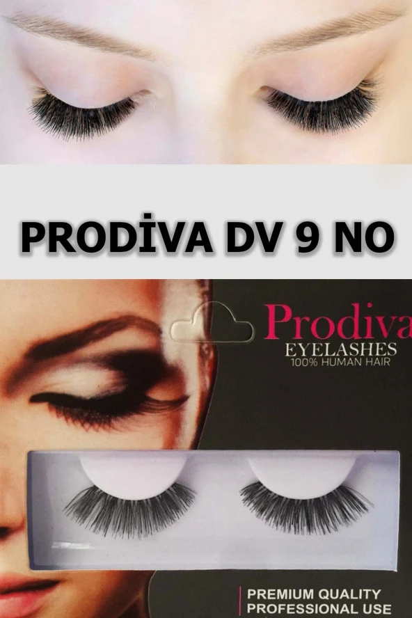 Prodiva Marka Dv 9 Model Gerçek Bütün Kirpik, Takma Kirpik ürün görseli 1