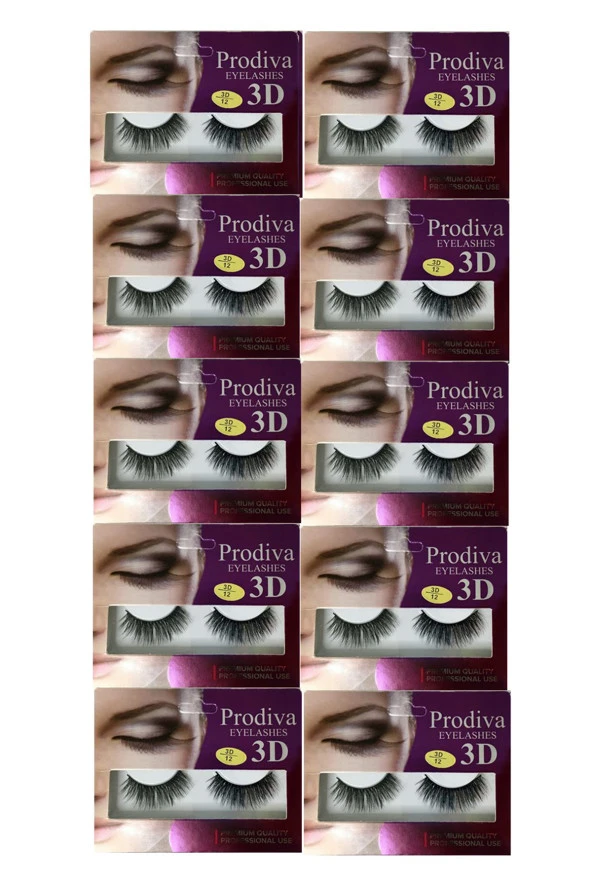 Prodiva Marka 10’lu 3d İpek Kirpik 12 No - Resim 3