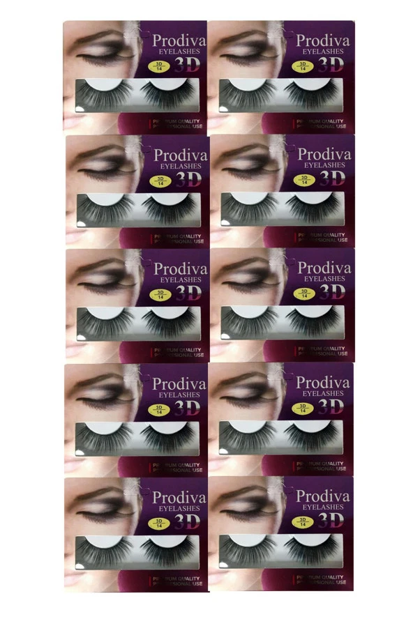 Prodiva Marka 10’lu 3d İpek Kirpik 14 No - Resim 3