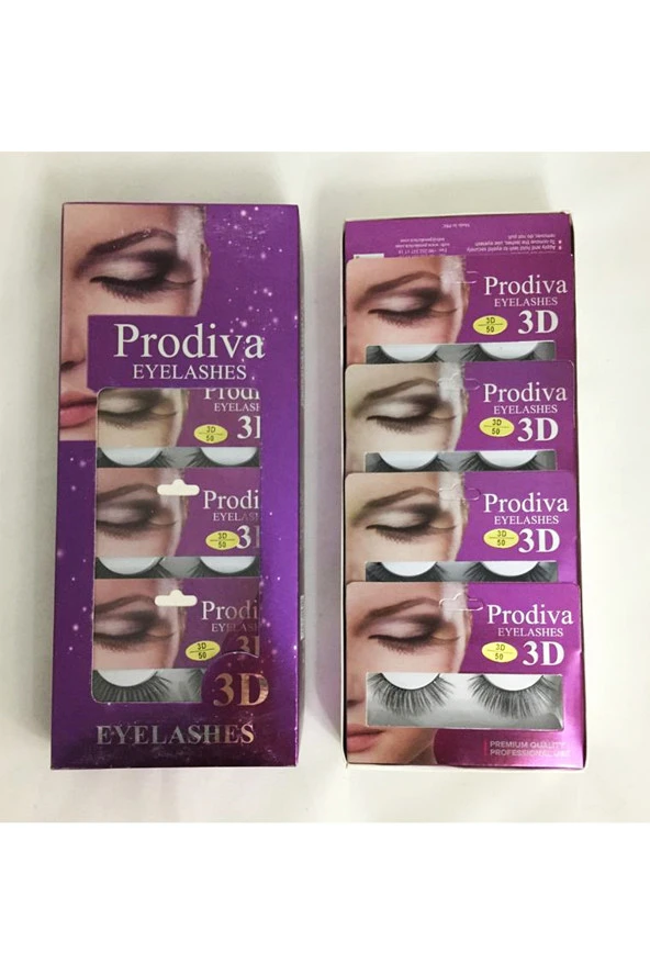 Prodiva Marka 10’lu 3d İpek Kirpik 50 No - Resim 7